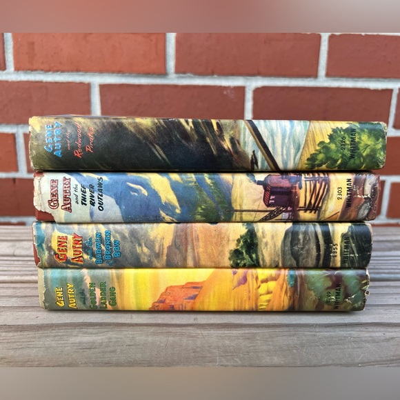 Gene Autry Hardcover Books Original Dustjackets Vintage 1940s Cowboy Lot Of 4 - Picture 2 of 15